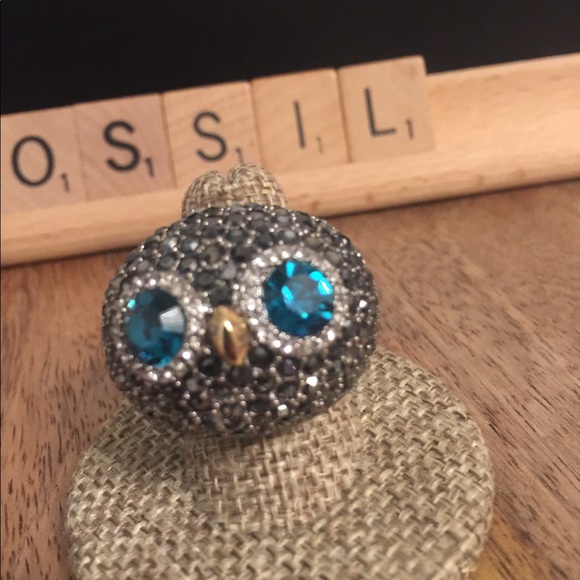 Fossil Owl Ring - Picture 2 of 5